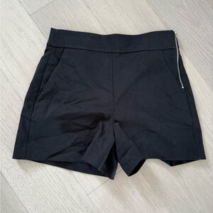 Zara High Waist Black Women's Shorts